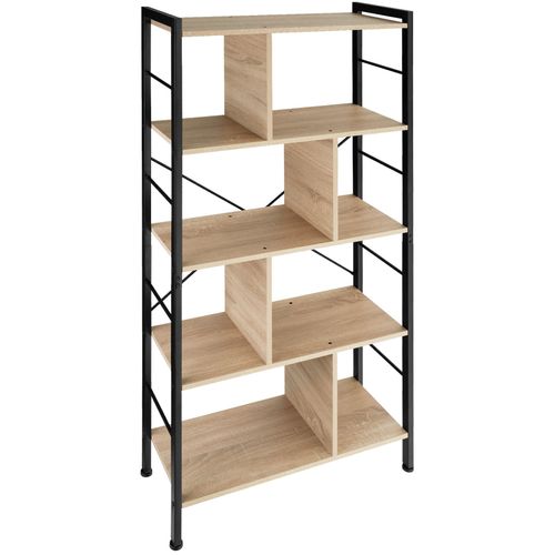 Étagère Style Industriel Antibasculement 755x30x155cm Bois Clair