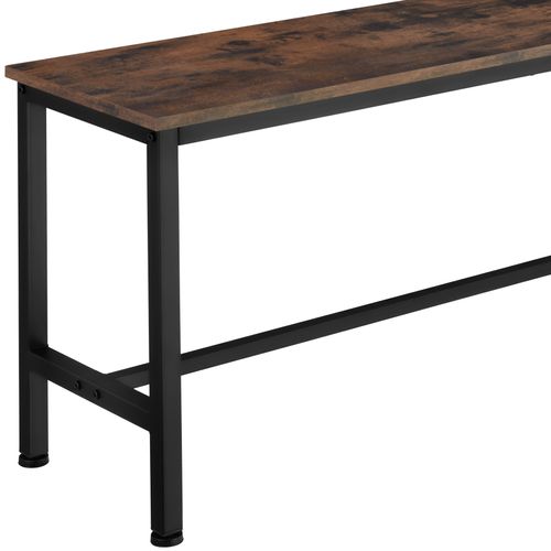 Ensemble De 2 Bancs Style Industriel 108x325x50cm Bois Foncé