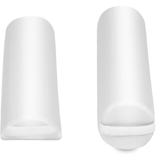 Table De Massage Portable Pliante 2 Zones Largeur De 61cm Rouleaux De Massage Blanc