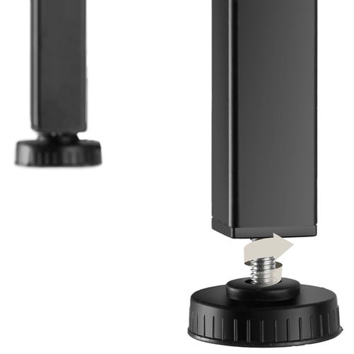 Meuble TV Style Industriel Pieds Réglables Bois Clair