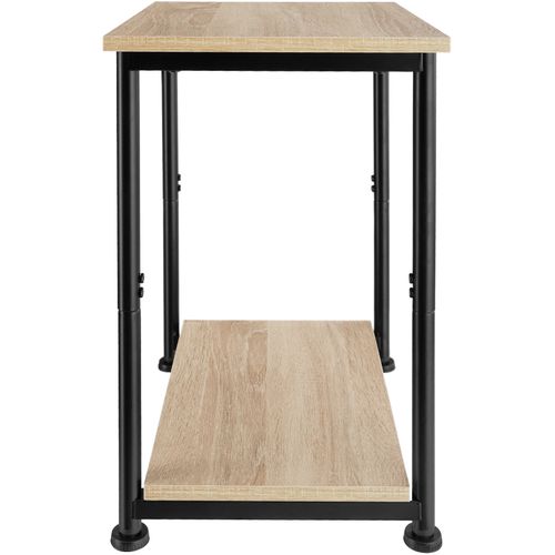 Table D'appoint Style Industriel 38,5 X 30 X 51,5 Cm Bois Clair