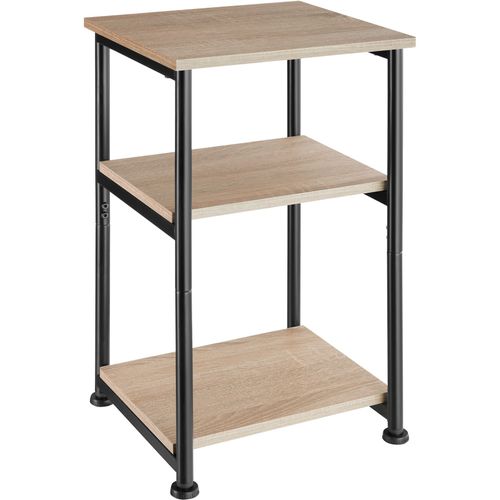 Table D'appoint Style Industriel 34 X 30 X 59 Cm Bois Clair