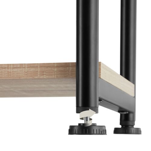 Table D'appoint Style Industriel 34 X 30 X 59 Cm Bois Clair