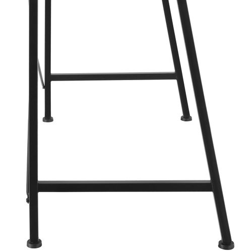 Bureau Style Industriel 3 Compartiments De Rangement Bois Foncé