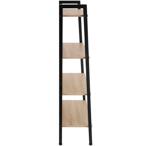 Étagère Style Industriel Anti-basculement 575x34x138 Cm Bois Clair