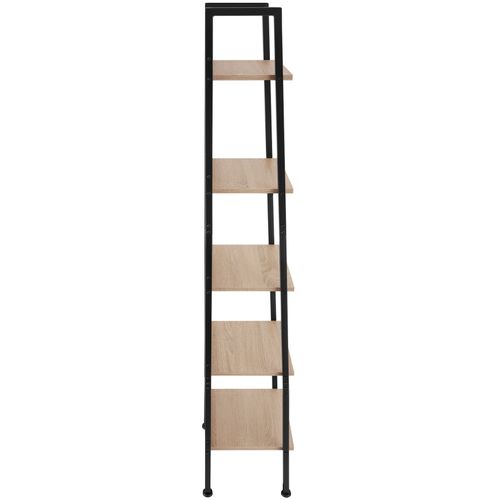 Étagère Style Industriel Anti-basculement 575x34x138 Cm Bois Clair