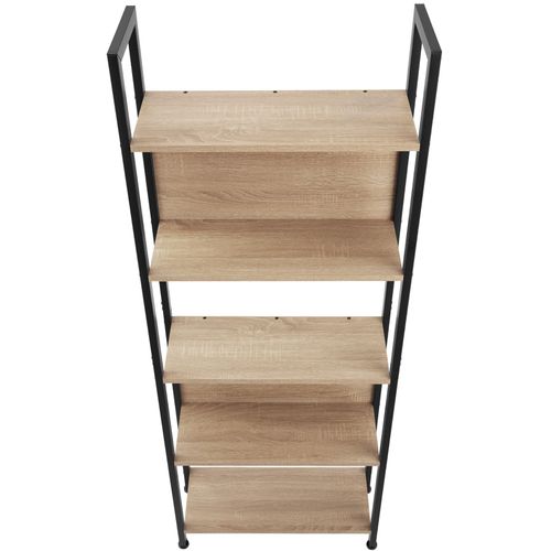 Étagère Style Industriel Protection Antibasculement Incluse Bois Clair