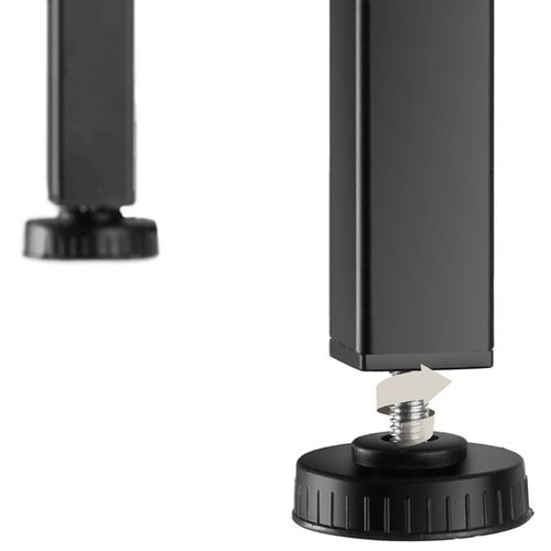 Meuble Pour Téléviseur Style Industriel Pieds Réglables Bois Clair