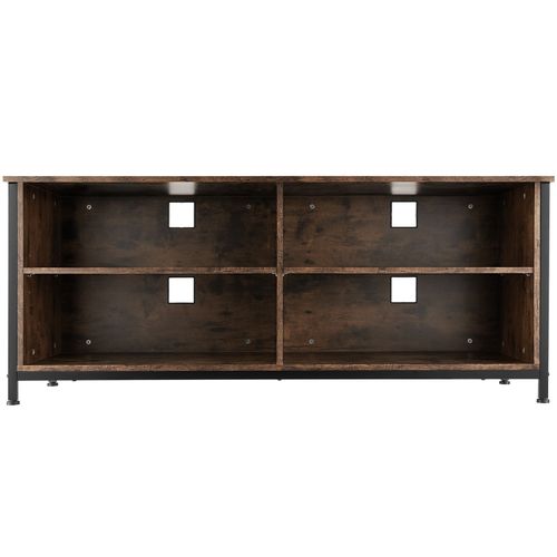 Buffet Style Industriel Pieds Réglables En Hauteur Bois Foncé