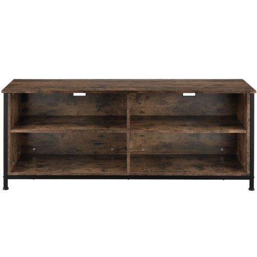 Buffet Style Industriel Pieds Réglables En Hauteur Bois Foncé