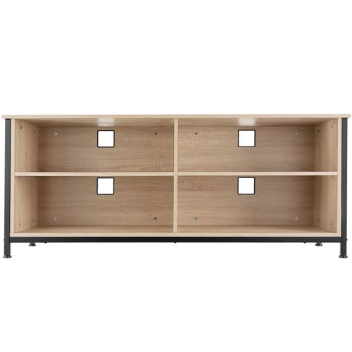 Buffet Style Industriel Pieds Réglables Bois Clair