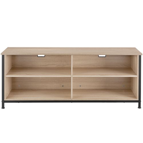 Buffet Style Industriel Pieds Réglables Bois Clair