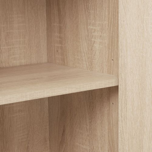 Buffet Style Industriel Pieds Réglables 60 X 38 X 125 Cm Bois Clair