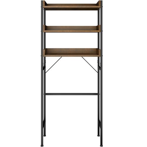 Étagère De Salle De Bain Style Industriel Bois Foncé Industriel, Rustique 67 X 25 X 165,5 Cm