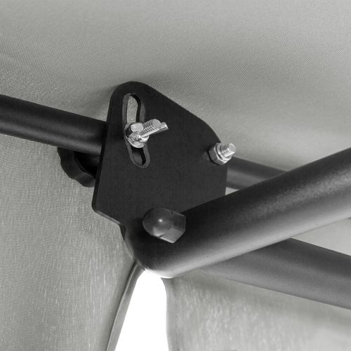 Transat En Acier Pour 2 Personnes 2 Roulettes 2 Coussins De Tête Noir