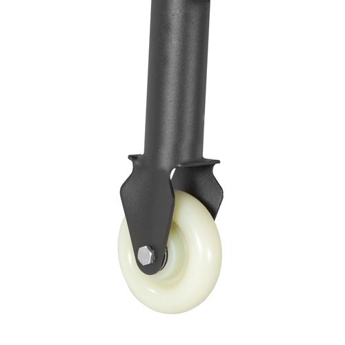 Transat En Acier Pour 2 Personnes 2 Roulettes 2 Coussins De Tête Noir