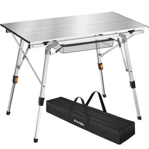Table De Camping Pliable Argent