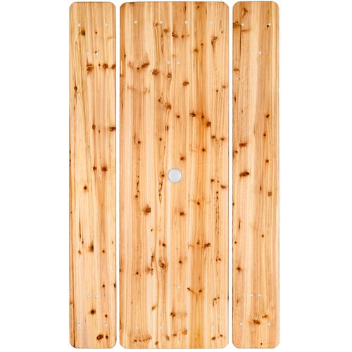 Ensemble De Brasserie 3 Pièces Avec Support Parasol Pliable Marron