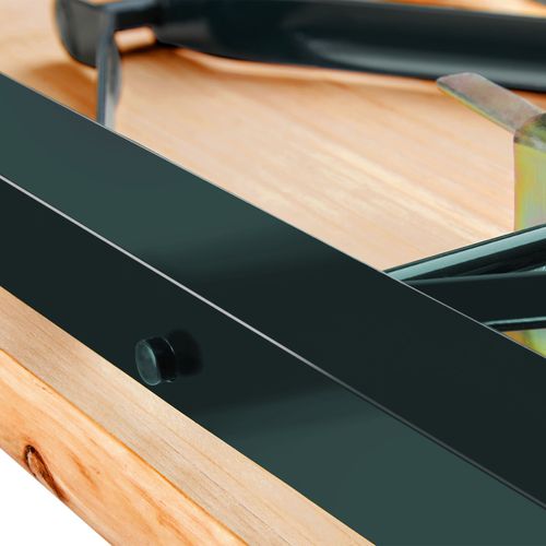 Ensemble De Brasserie 3 Pièces Avec Support Parasol Pliable Marron