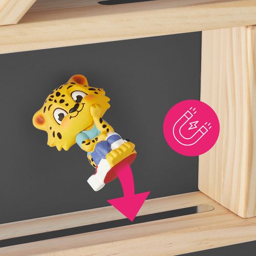 Étagère Murale Pour Jusqu'à 50 Tonies En Forme De Maison Avec Bandes Magnétiques Gris Anthracite