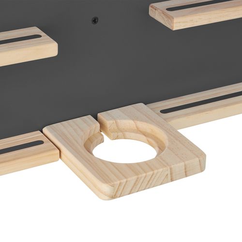 Étagère Murale Pour Jusqu'à 50 Tonies En Forme De Maison Avec Bandes Magnétiques Gris Anthracite