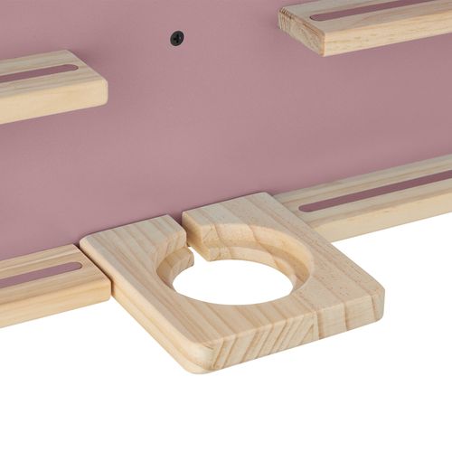 Étagère Murale Pour Jusqu'à 50 Tonies En Forme De Maison Avec Bandes Magnétiques Rose Vif