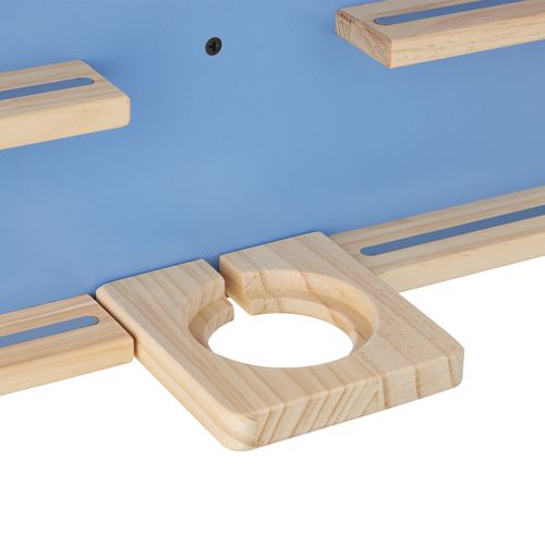 Étagère Murale Pour Jusqu'à 50 Tonies En Forme De Maison Avec Bandes Magnétiques Bleu