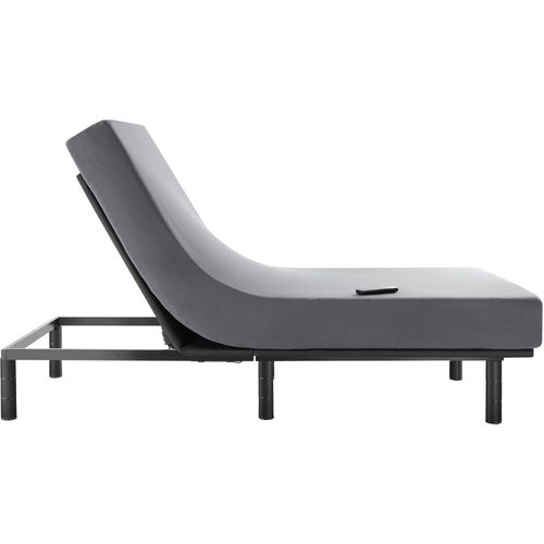 Cadre De Lit Avec Sommier Électrique 90x200x42,5 Cm Anthracite/noir