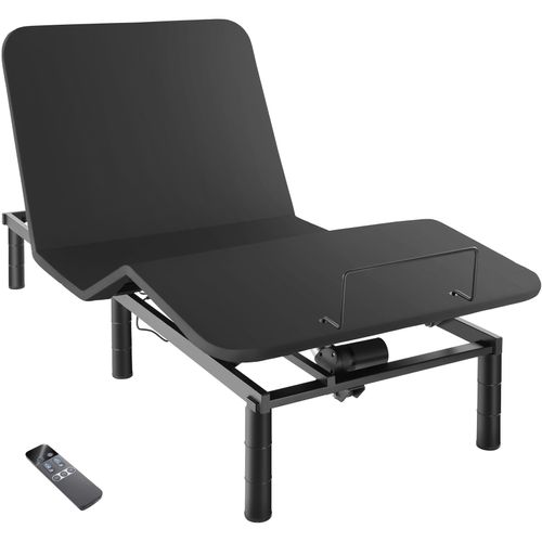 Cadre De Lit Avec Sommier Électrique 90x200x42,5 Cm Anthracite/noir