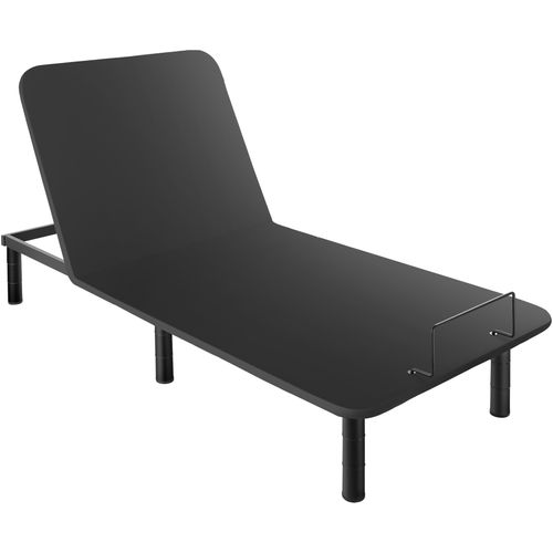 Cadre De Lit Avec Sommier Électrique 90x200x42,5 Cm Anthracite/noir