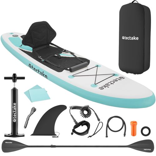 Planche De Stand-up Paddle 2-en-1 En Matériau Drop-stitch Blanc/turquoise