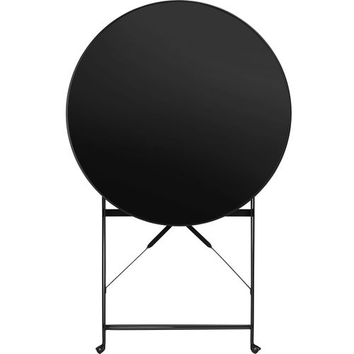 Ensemble Table Et Chaises Bistrot Noir  59 X 59 X 70.5 Cm