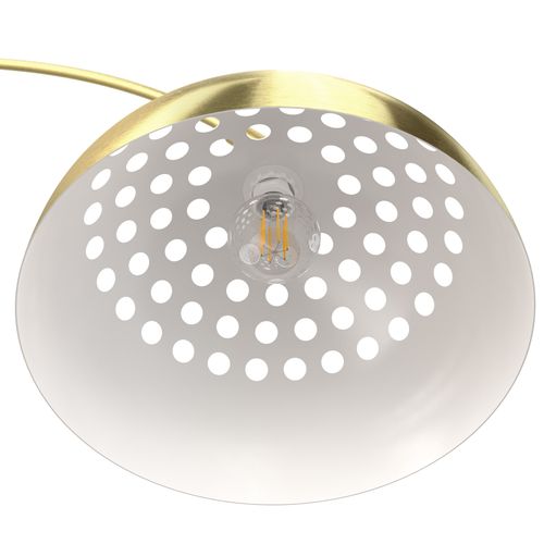 Lampe Sur Pied En Acier Laqué Époxy 60w Réglable En Hauteur Doré