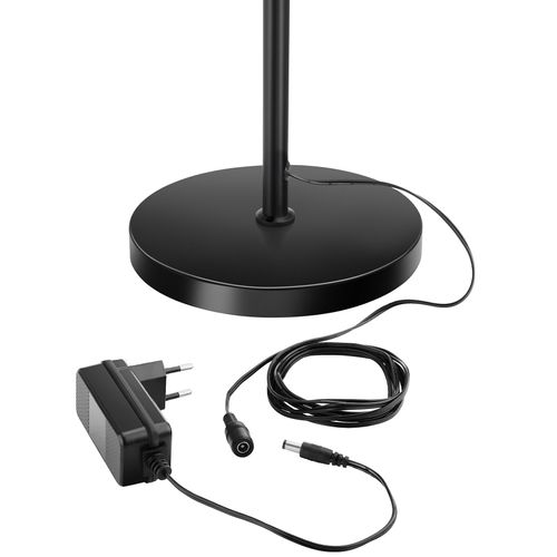 Lampe De Sol LED 5 Modes D'éclairage 12 W Avec Télécommande Noire