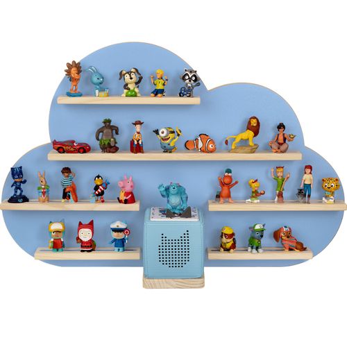 Étagère Murale Aspect Nuage Avec Bandes Magnétiques 76x15,5x50cm