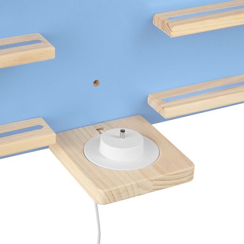 Étagère Murale Aspect Nuage Avec Bandes Magnétiques 76x15,5x50cm