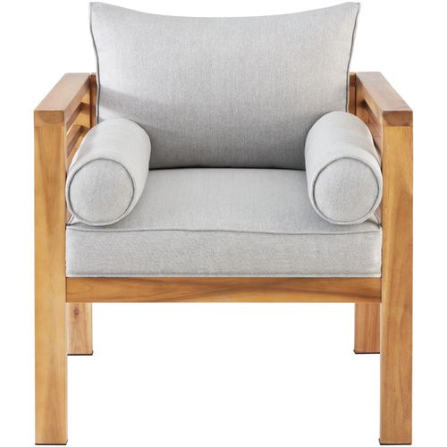 Fauteuil De Jardin Avec Structure En Bois Lasuré Marron