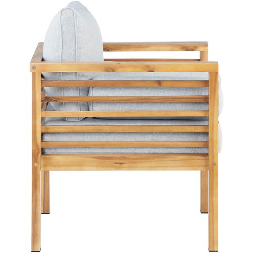 Fauteuil De Jardin Avec Structure En Bois Lasuré Marron