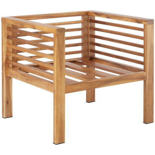 Fauteuil De Jardin Avec Structure En Bois Lasuré Marron