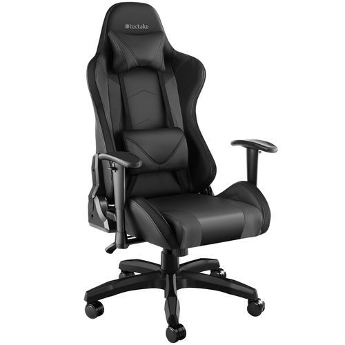 Chaise De Gaming Dossier Réglable Avec Fonction Massage Et LED Noir