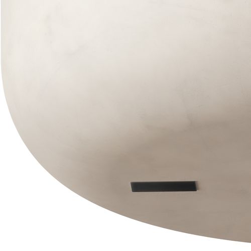 Table Basse Ronde Pour Intérieur et Extérieur 80x39,5 Cm Blanc