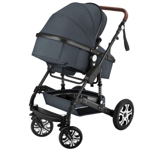 Poussette Combinée Pliable Avec Harnais à 5 Points Anthracite
