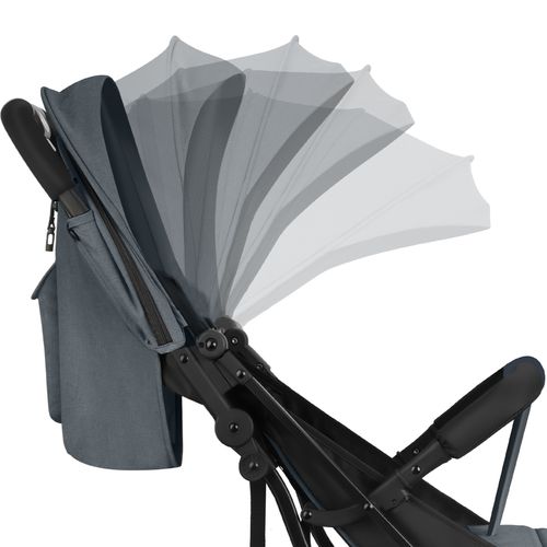 Poussette Buggy Pliable Avec Harnais à 5 Points Et Frein Anthracite
