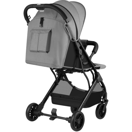Poussette Buggy Pliable Avec Harnais à 5 Points Et Frein Gris