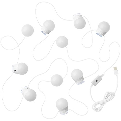 Coiffeuse Avec Miroir Et Éclairage LED Variable Tiroir Et 4 Étagères