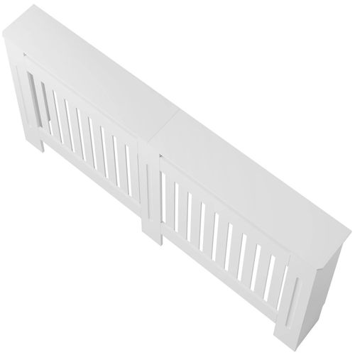 Cache-radiateur Design à Lattes Étagère De Rangement 152,5x19x82cm