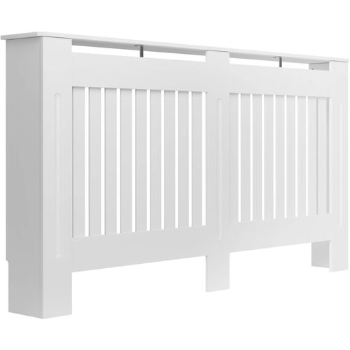 Cache-radiateur Design à Lattes Étagère De Rangement 152,5x19x82cm