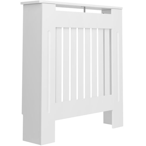 Cache-radiateur Design à Lattes Avec Étagère De Rangement 78x19x82cm