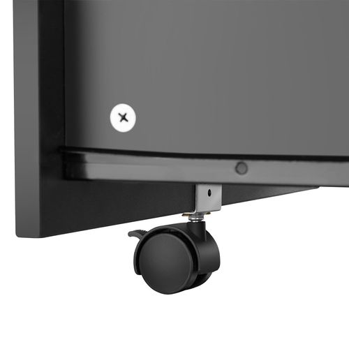 Caisson à Roulettes 2 Tiroirs Format A4 Et 5 Roulette Pivotantes Noir