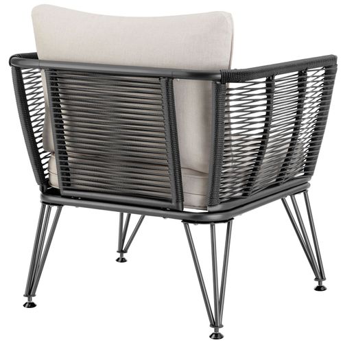 Lot De 2 Fauteuils De Jardin En Résine Tressée Avec Housses Amovibles